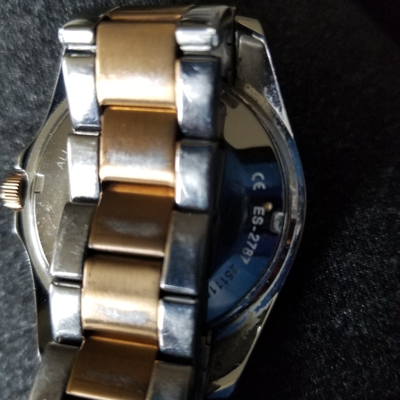 Ladies Fossil Riley Two Tone Crystal Accented Multi-function Watch - Picture 9 of 11